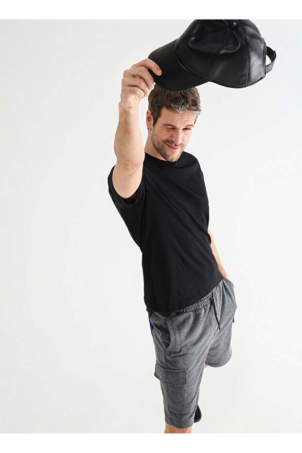 Antrasit Erkek Sweat Şort E-olef - 2