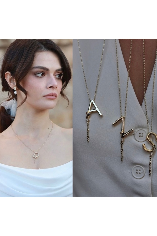 Alya Letter Necklace (You Need to Specify the Letter You Want)