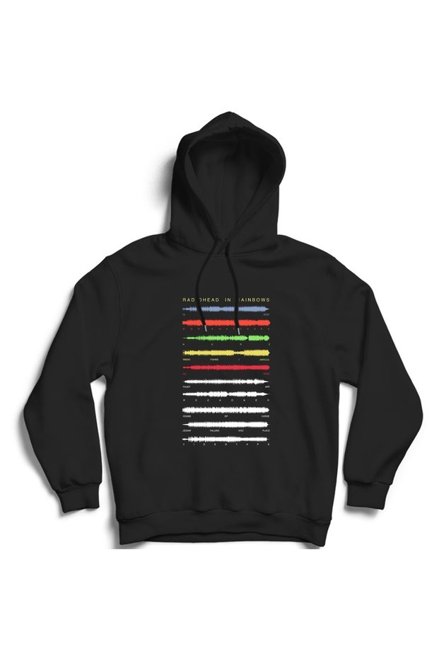 Radiohead, in Rainbows, Line, Rock Metal Music Hooded Sweatshirt Hoodie