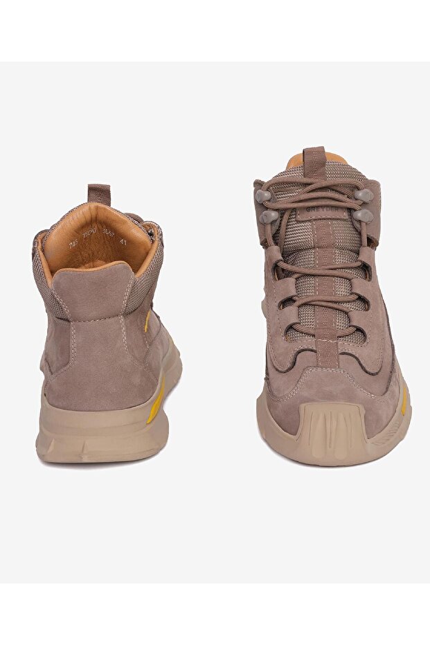 Erkek Koyu Vizon Hakiki Deri Sneaker Bot 4K1SB15090 - 6