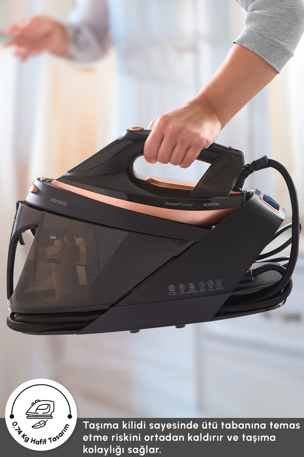 Vantuz Steammaster Buhar Kazanlı Ütü Black Rose 3000 W - 4