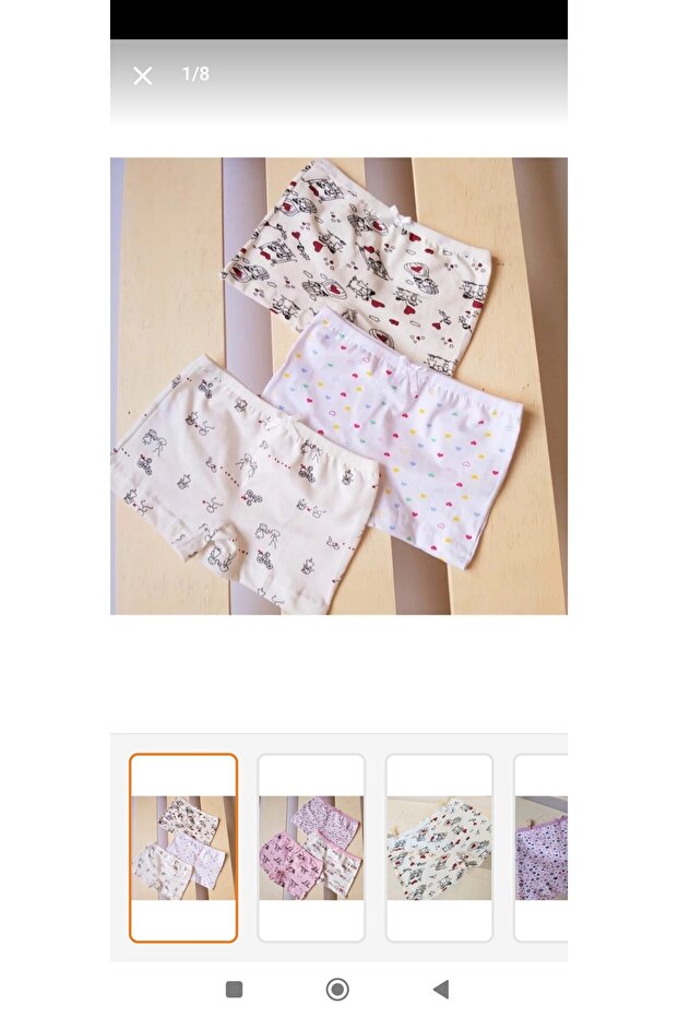 kız çocuk 6'lı boxer - 1