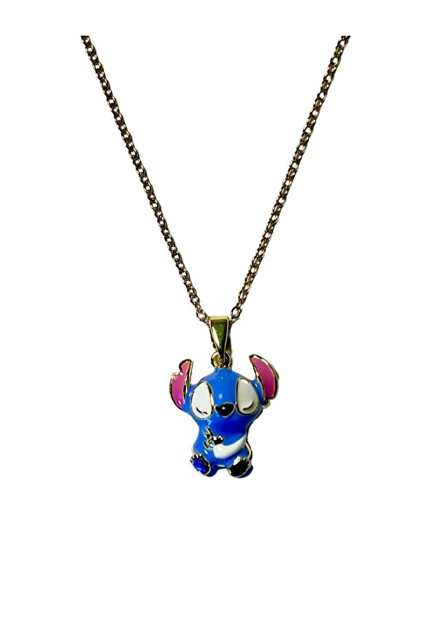Stitch Figürlü Çelik Kolye - 1