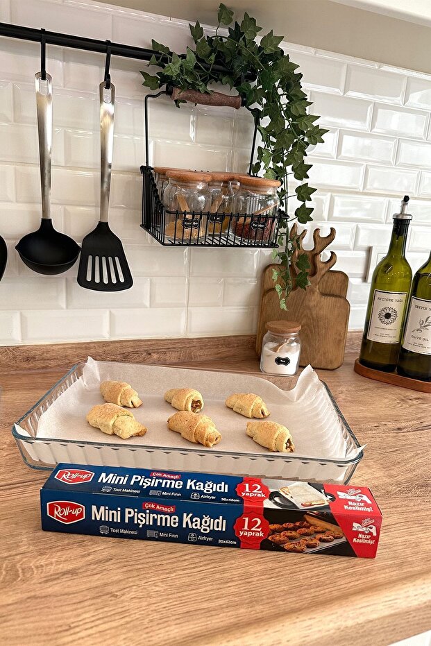 Cut Mini Baking Paper Airfryer - Toaster - Mini Oven compatible 12 Sheets x 4 Boxes - 3