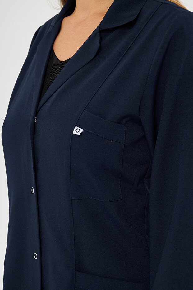 مريلة عمل باللون الأزرق الداكن، ملابس عمل - 2