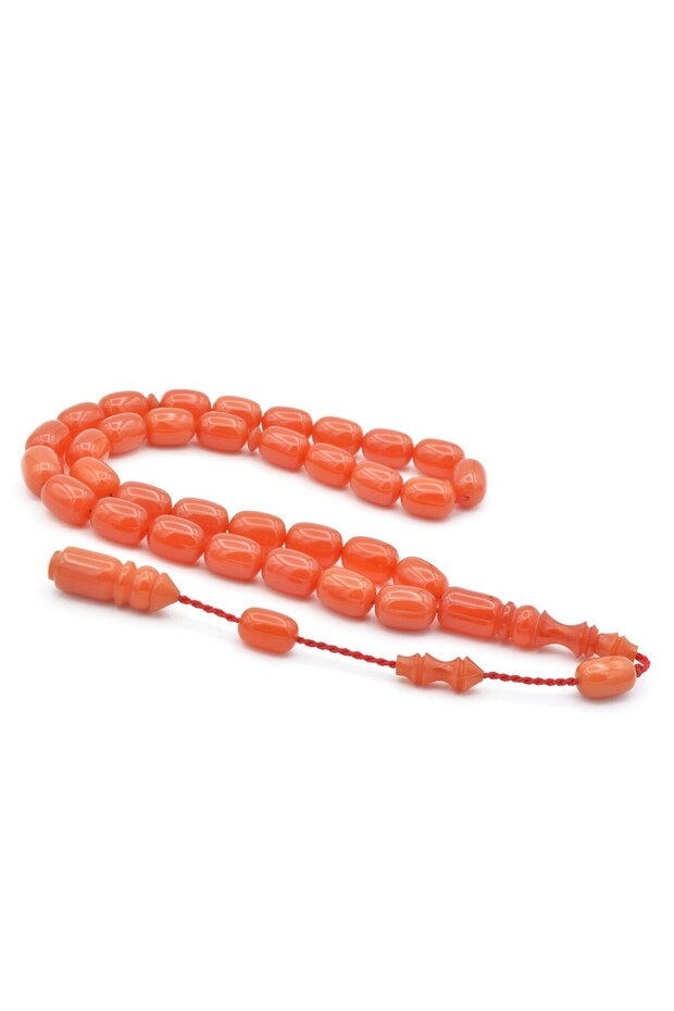 Orange Catalin Rosary - Master Work System, Capsule Cut Open