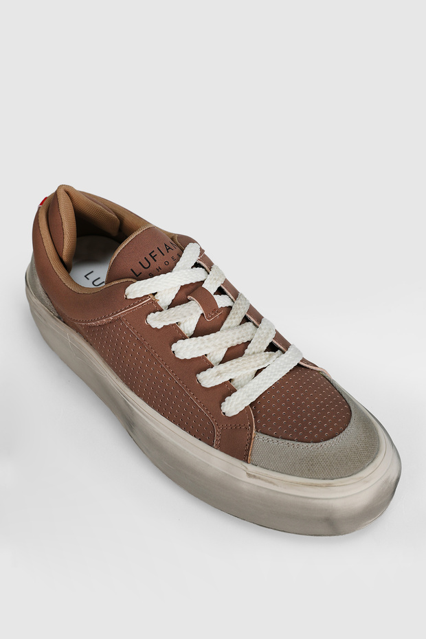 Allan Erkek Sneaker Ayakkabı Kahverengi - 2
