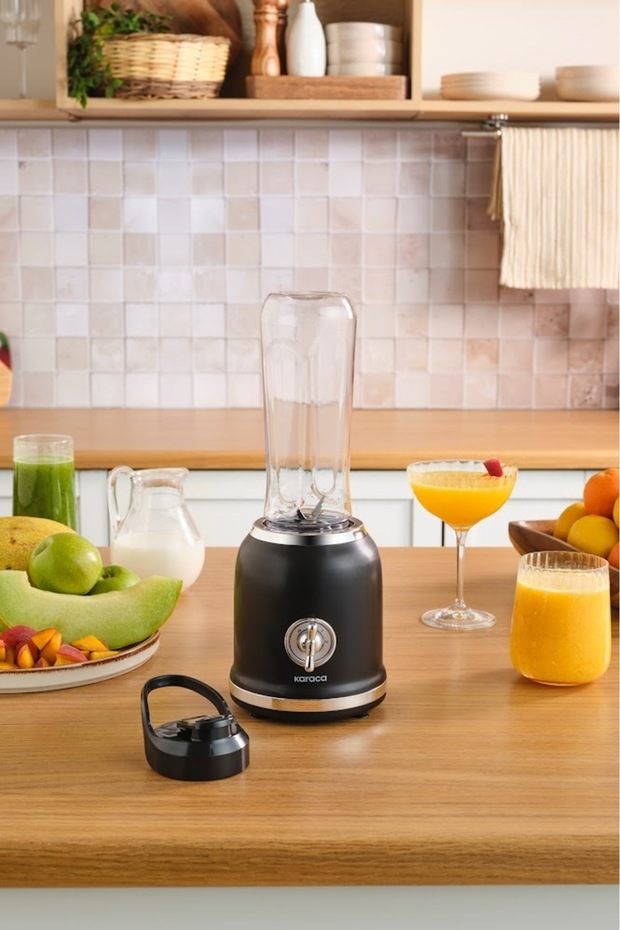 Retro Personal Kişisel Smoothie Blender Black - 1