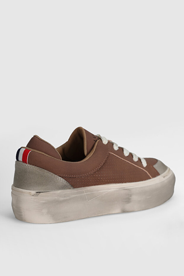 Allan Erkek Sneaker Ayakkabı Kahverengi - 3