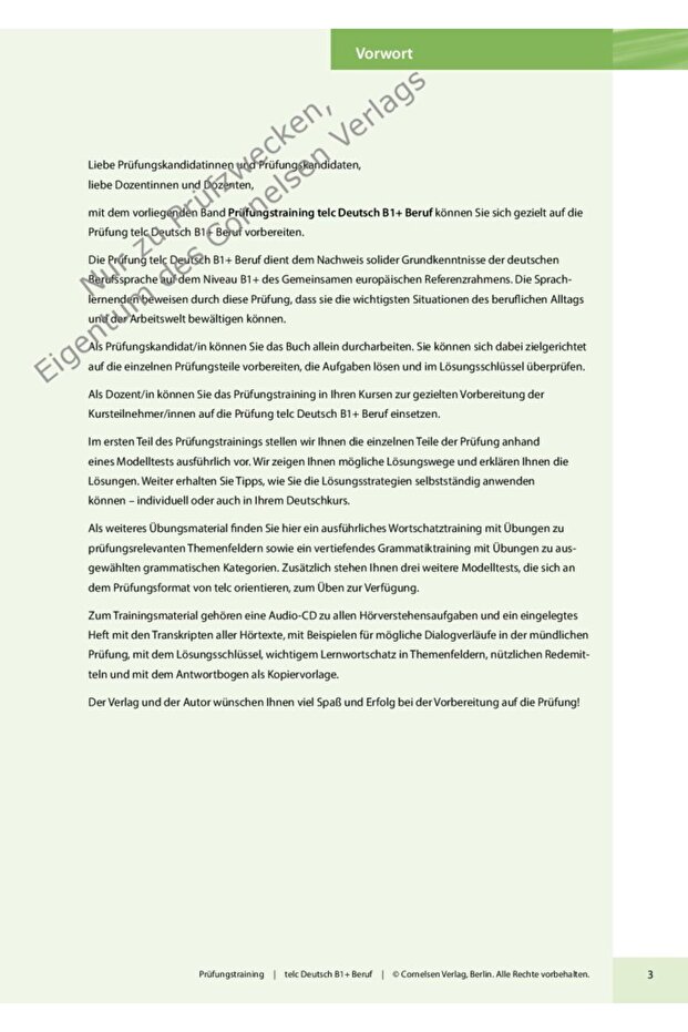 Prüfungstraining Telc B1+ Beruf Mit CD - 4