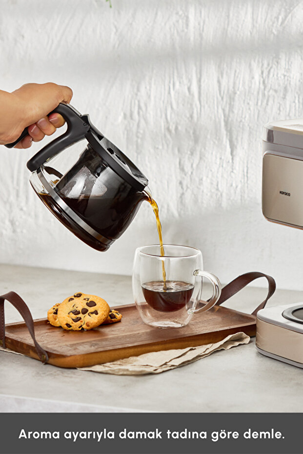 Just Coffee Aroma 2 In 1 Filtre Kahve Ve Çay Demleme Makinesi Latte - 5