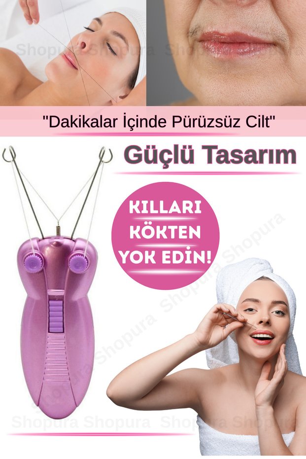 String Eyebrow Mustache Removal Epilator -Facial Epilator Machine - Hair Eyebrow Mustache Hair Removal Tool