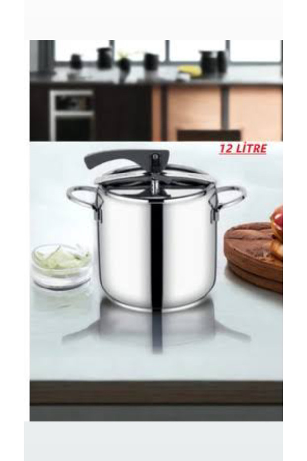 Çelik Düdüklü Tencere 12 Lt. Tel Sap - 2