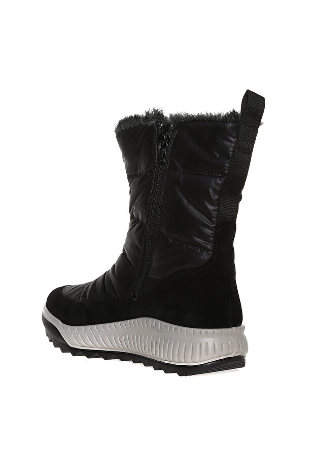 Siyah Kadın Deri Kar Botu 2-000184-0000 - 2