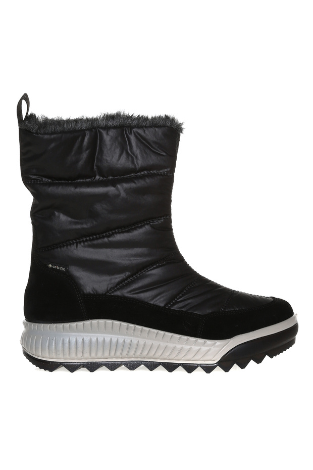 Siyah Kadın Deri Kar Botu 2-000184-0000 - 1