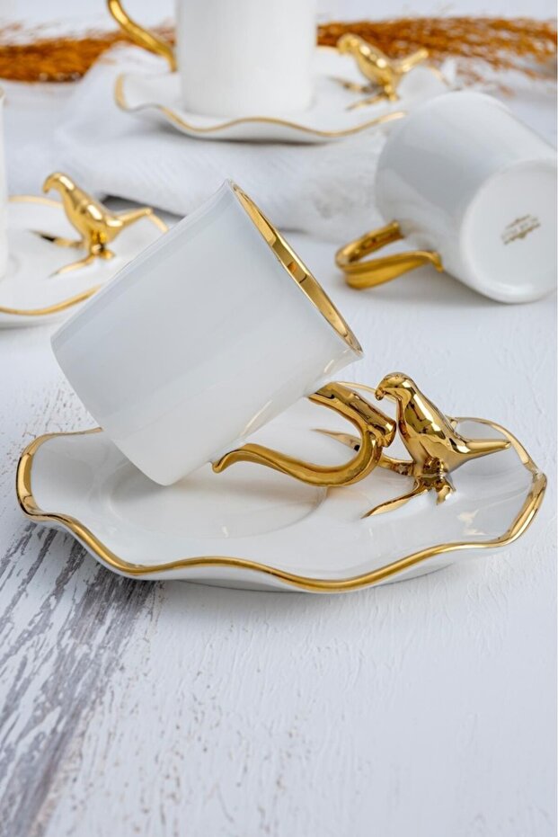 Ornitto 6-Person Porcelain Coffee Cup Set 5099