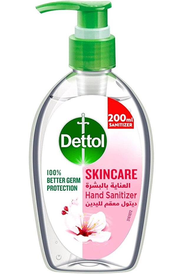 Skincare Hand Sanitizer for 100% Better Germ Protection & Personal Hygiene, 200ml