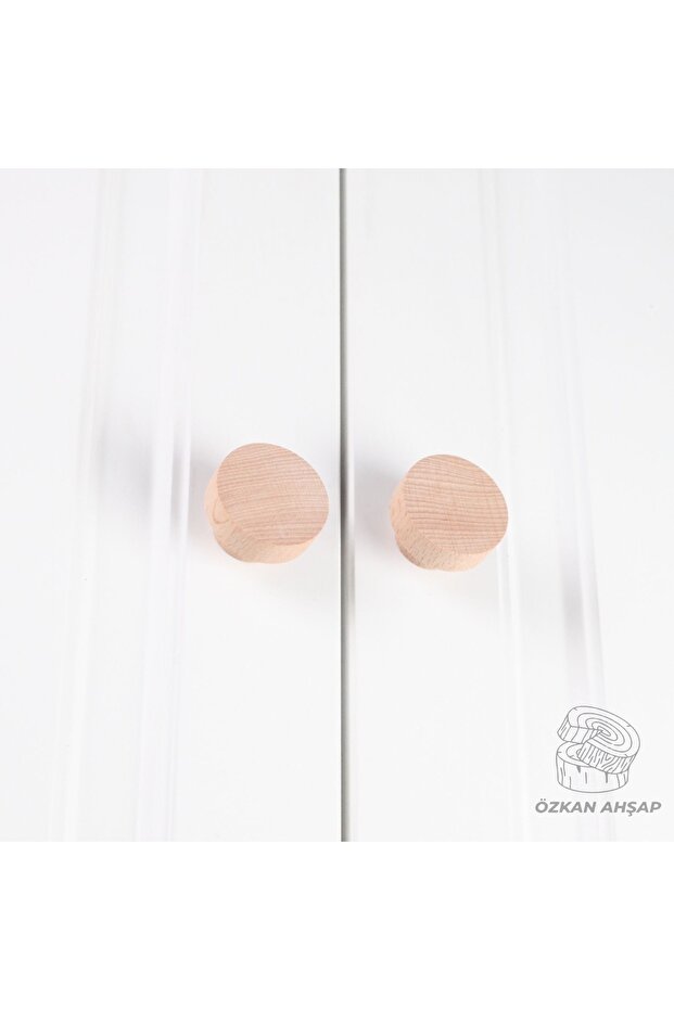 Dimple Wooden Handle Luxury Country Kitchen Furniture Cabinet Drawer Handle