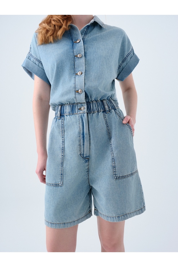 Regular Fit Kadın Tulum - 4