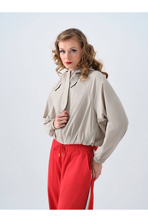 Oversize Kadın Yağmurluk - 1