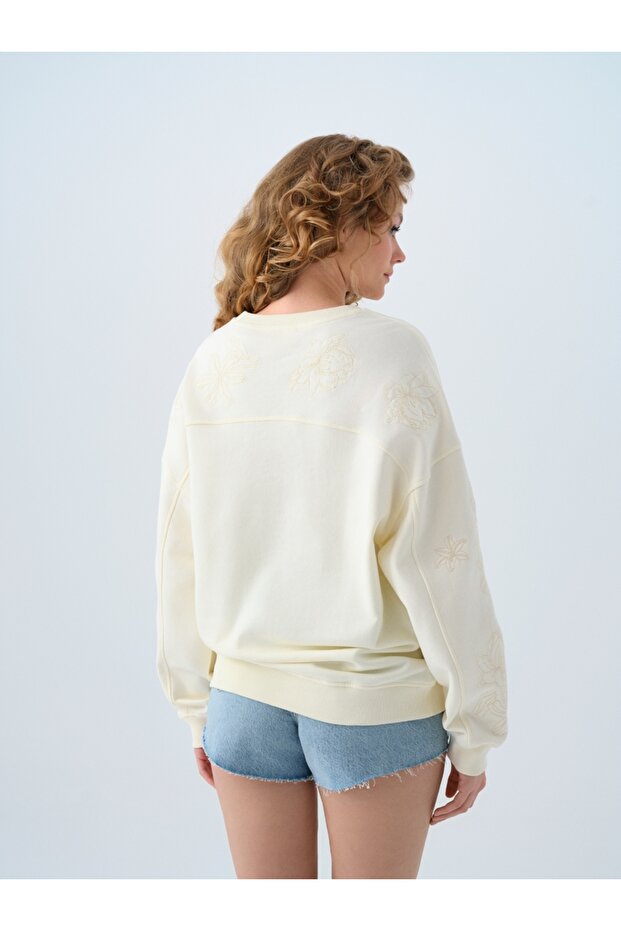 Oversize Kadın Sweatshirt - 2