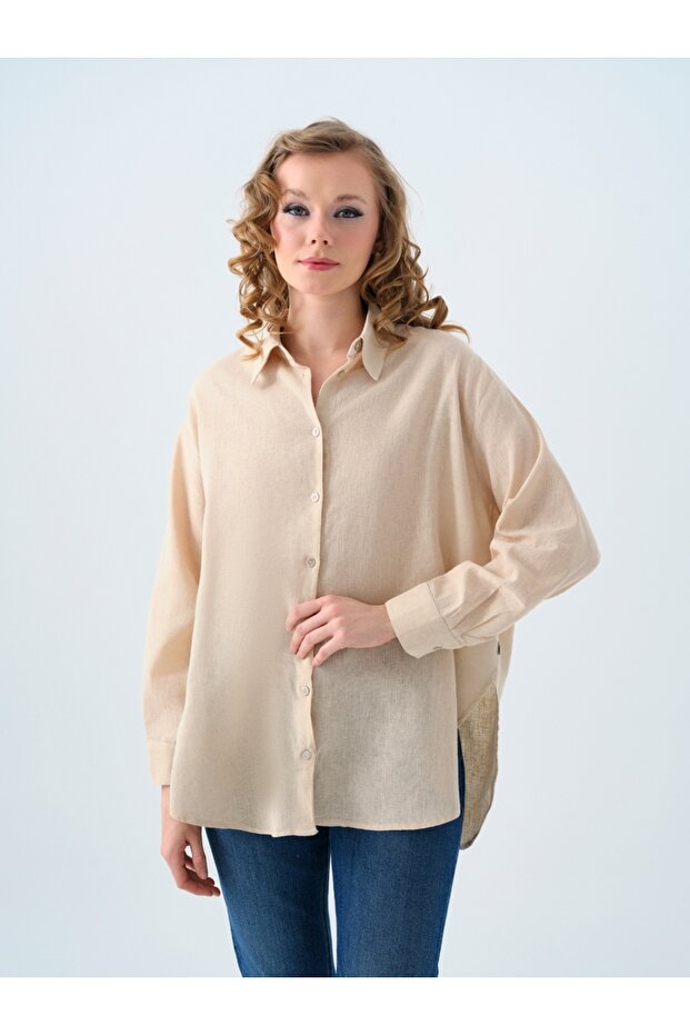Loose Fit Women's Shirt U.sleeve
