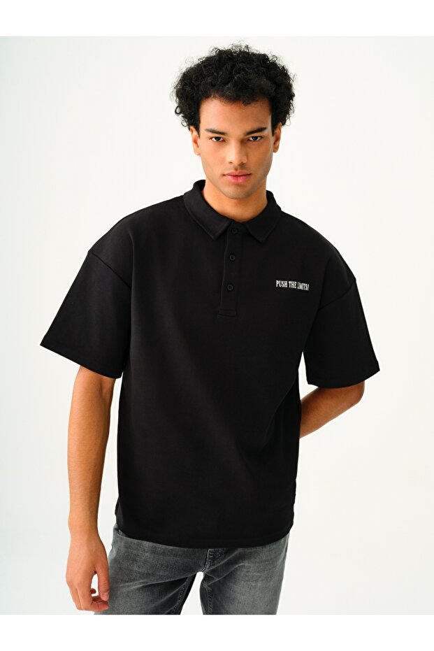 Oversize Erkek Polo K.kol - 1