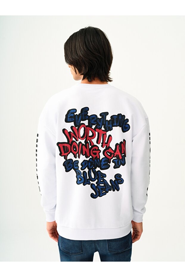 Oversize Fit Erkek Sweatshirt - 3