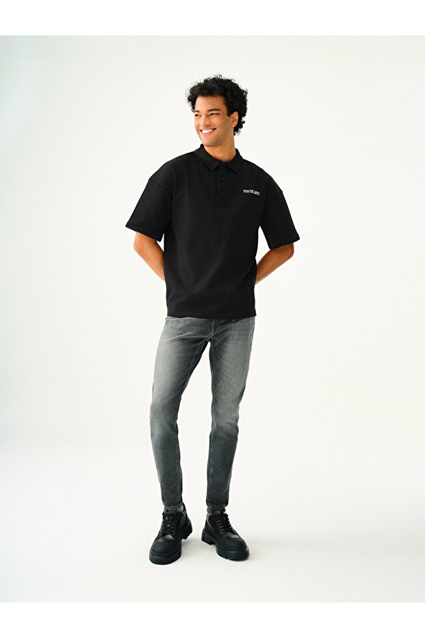 Oversize Erkek Polo K.kol - 2