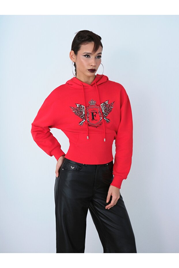 Oversize Kadın Sweatshirt - 6