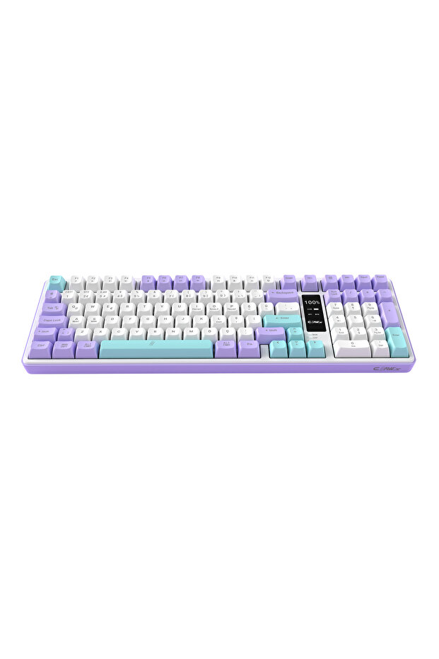 Luma Air Kablosuz 3 Modlu LCD Ekran 100 Tuş Membran Gaming & Ofis Klavyesi - 2