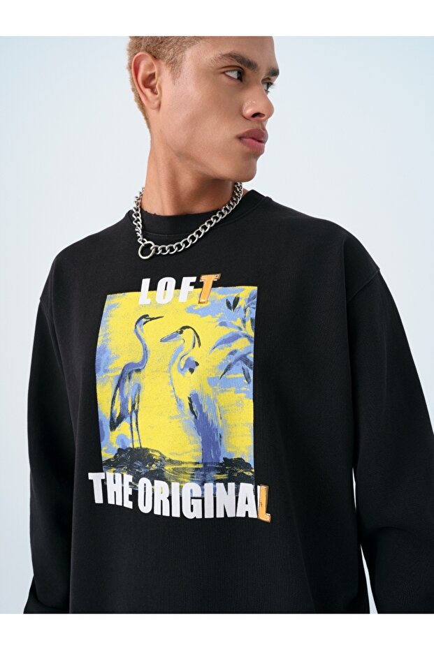 Oversize Erkek Sweatshirt - 4