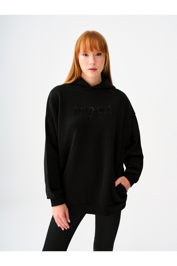 Oversize Kadın Sweatshirt - 1
