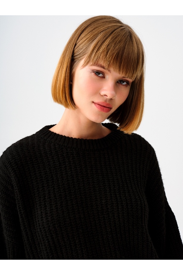 Oversize Kadın Kazak - 4