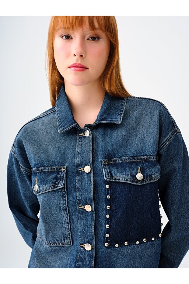 Oversize Fit Kadın Ceket - 4