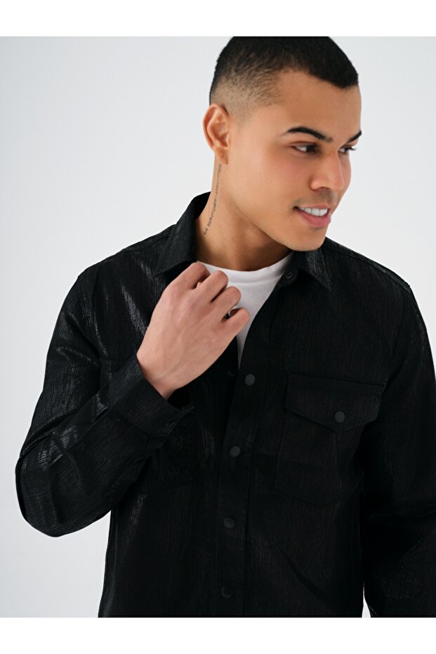 Regular Fit Erkek Gömlek U.kol - 4