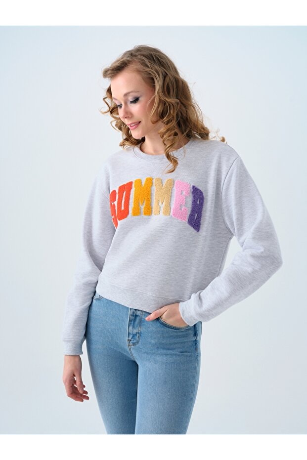 Regular Fit Kadın Sweatshirt - 1