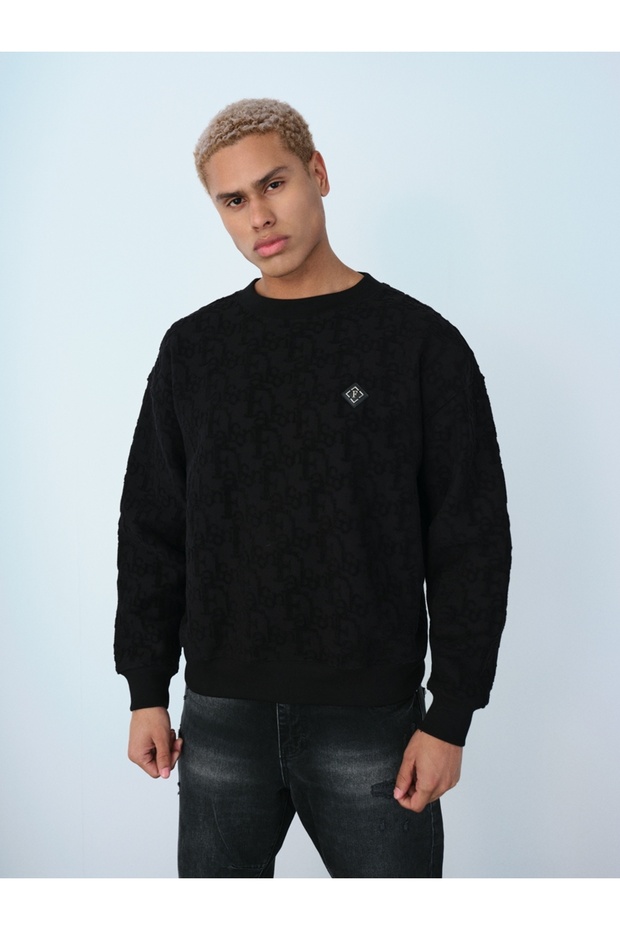 Oversize Fit Erkek Sweatshirt - 1
