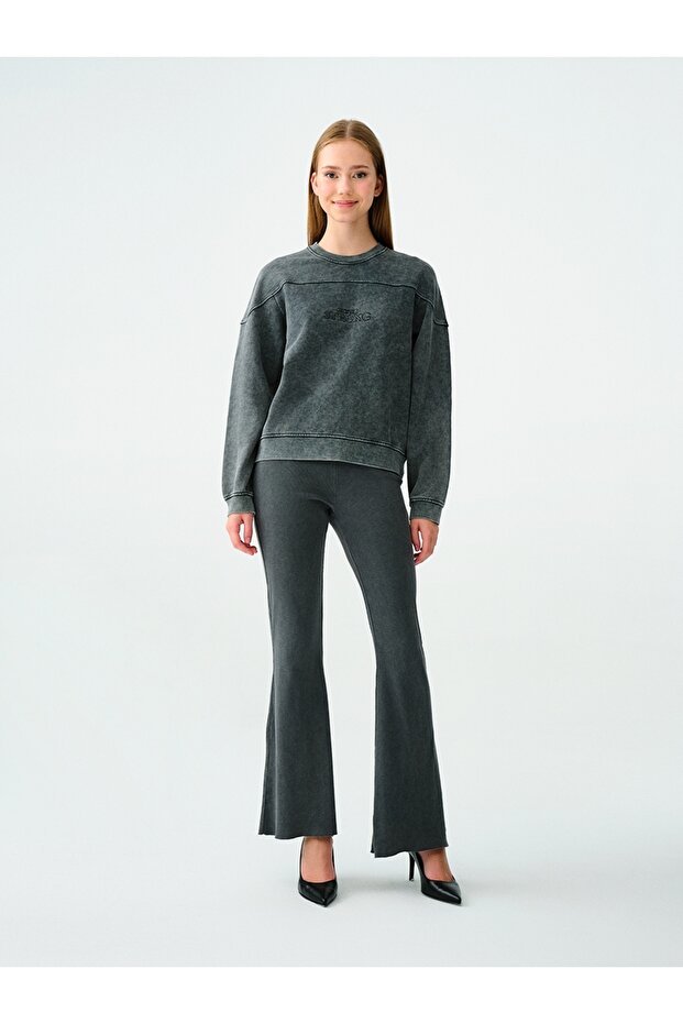 Oversize Kadın Sweatshirt - 2