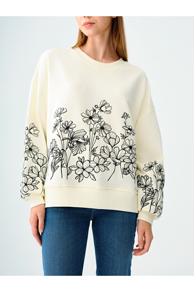 Regular Fit Kadın Sweatshirt - 4