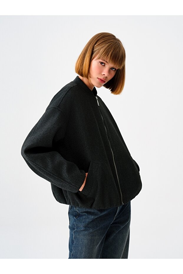 Loose Fit Kadın Mont - 1