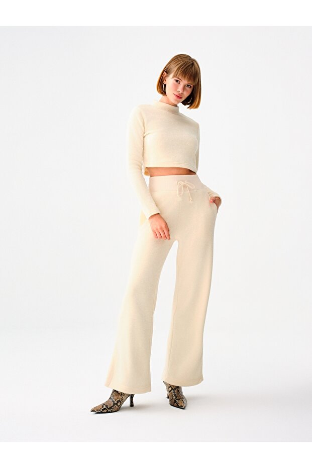 Crop Kadın Bluz U.kol - 2