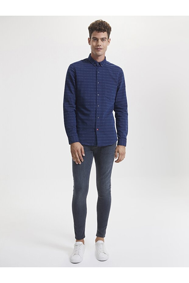 Regular Fit Erkek Gömlek U.kol - 4