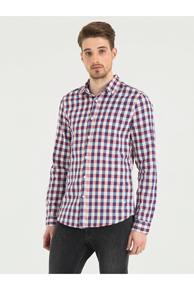 Regular Fit Erkek Gömlek U.kol - 1