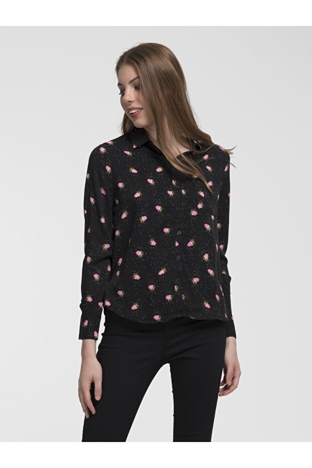 Regular Fit Kadın Gömlek U.kol - 1