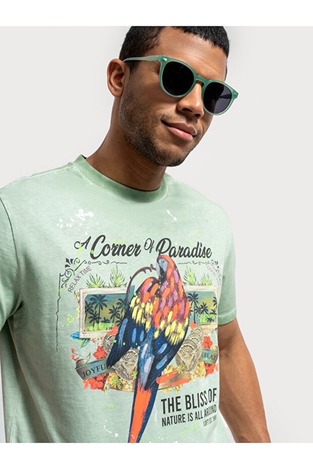 Regular Fit Erkek Tshirt K.kol - 4