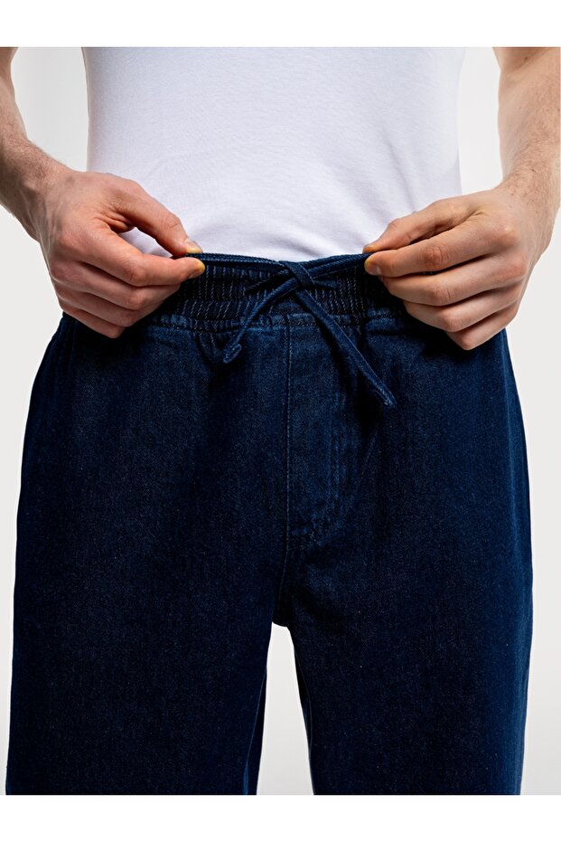 Slouchy Elastic Waist Fit Erkek Pantolon - 6
