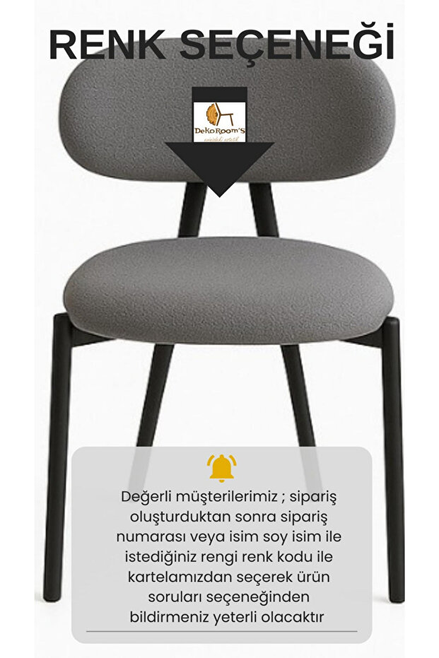 Dekorooms,X Badem,4 Adet, Sandalye - 2