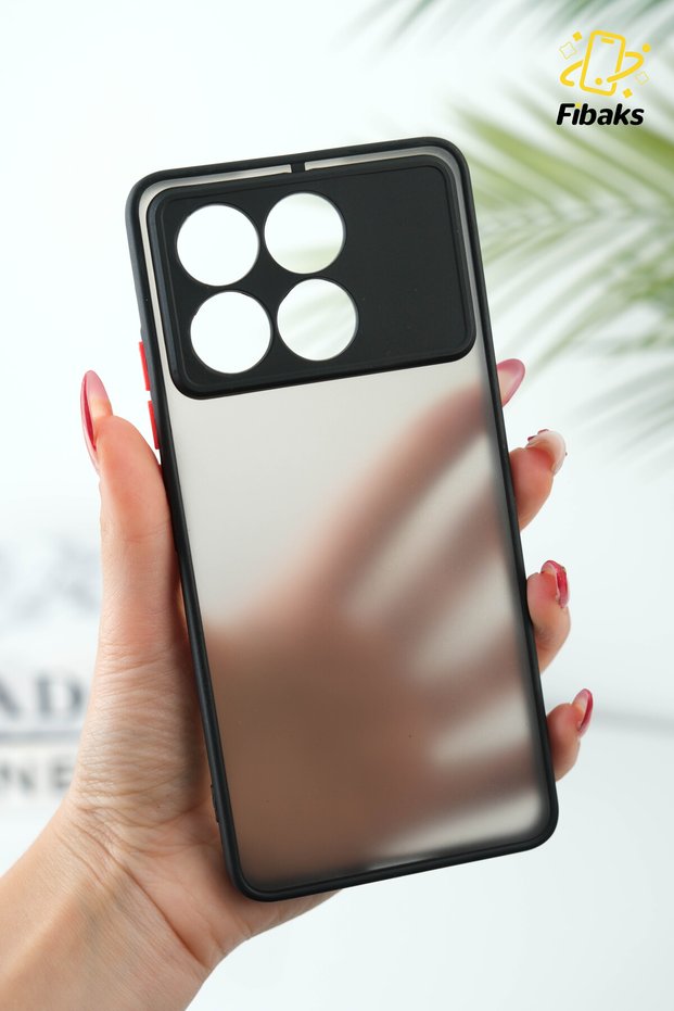 Poco X6 Pro 5g Case Matte Anti-Fingerprint Camera Protected Hard Silicone with Colorful Keys