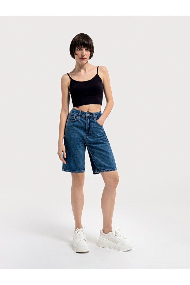 Regular Fit Kadın Şort - 1